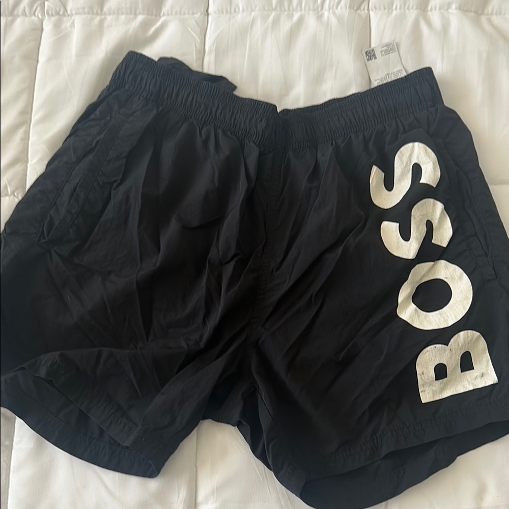 BOSS Kids Black Shorts